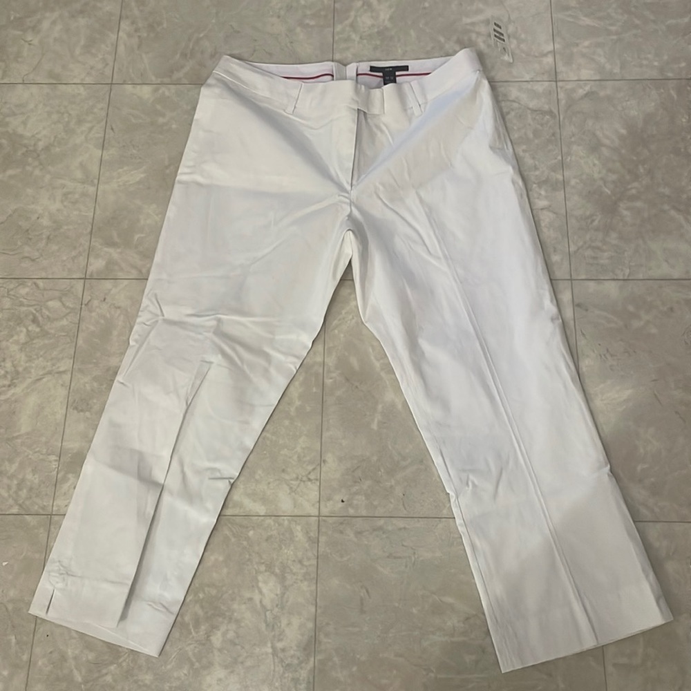 🆕 H&M White Capri Pants 14